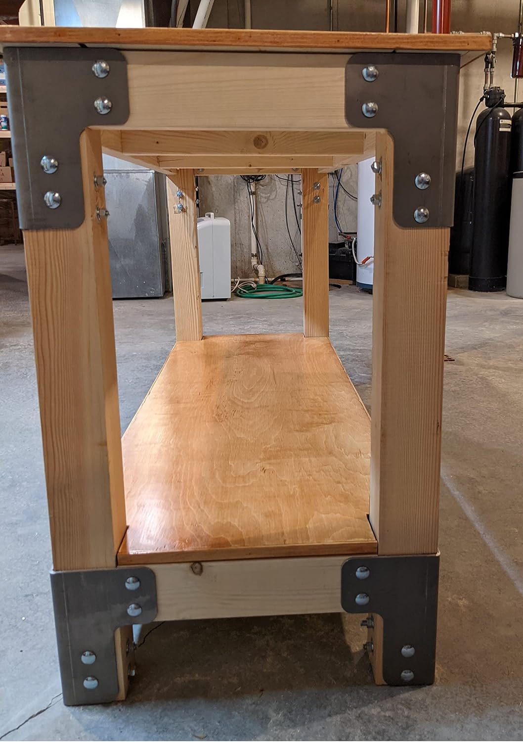 8 Pcs Workbench Corner Bracket Kit Heavy Duty Sturdy 316 Stainless Steel Angle Brackets for Desk Shop Table Platform Made in USA