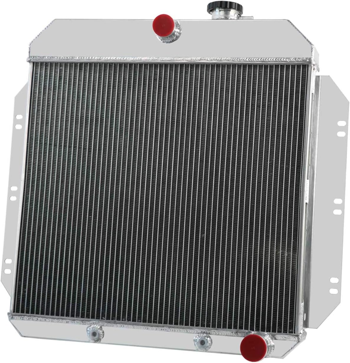 ALLOYWORKS 4 Row All Aluminum Radiator For 1960-1962 Chevrolet Chevy Truck Apache V8/C/K Series GMC AT