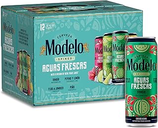 Modelo Spiked Aguas Frescas Variety Pack Flavored Malt Beverage, 12 pk, 12 fl oz Cans, 4.5% ABV