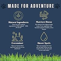 Vista 2 de AlphaPak, alimento para perros liofilizado, para todas las razas, todas las edades, receta de carne de res cruda alimentada con pasto, nutrición