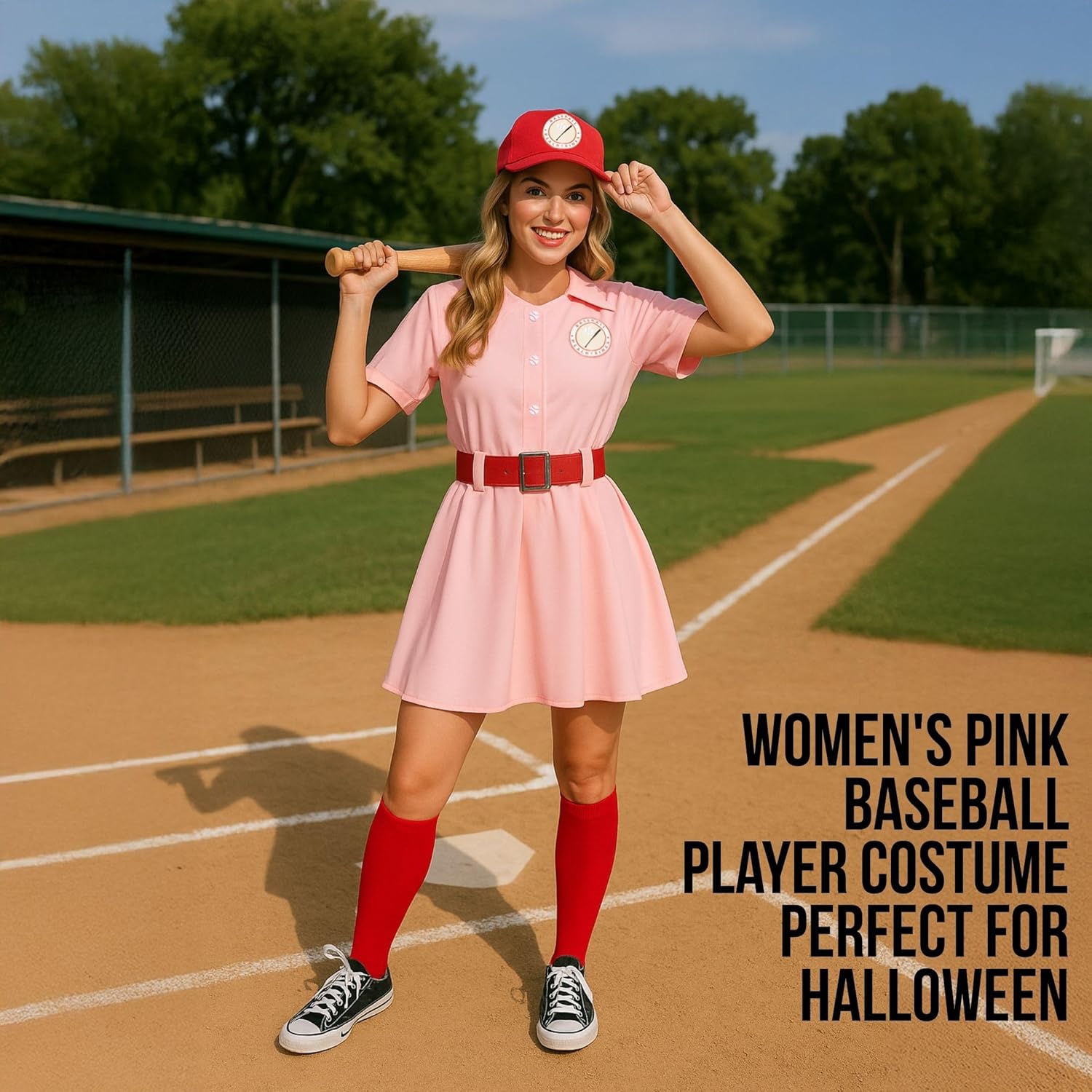 Morph, Pink Baseball Costume, Baseball Player Costume, Softball Halloween Costumes Women, Movie Character Costumes Plus Size - Image 5