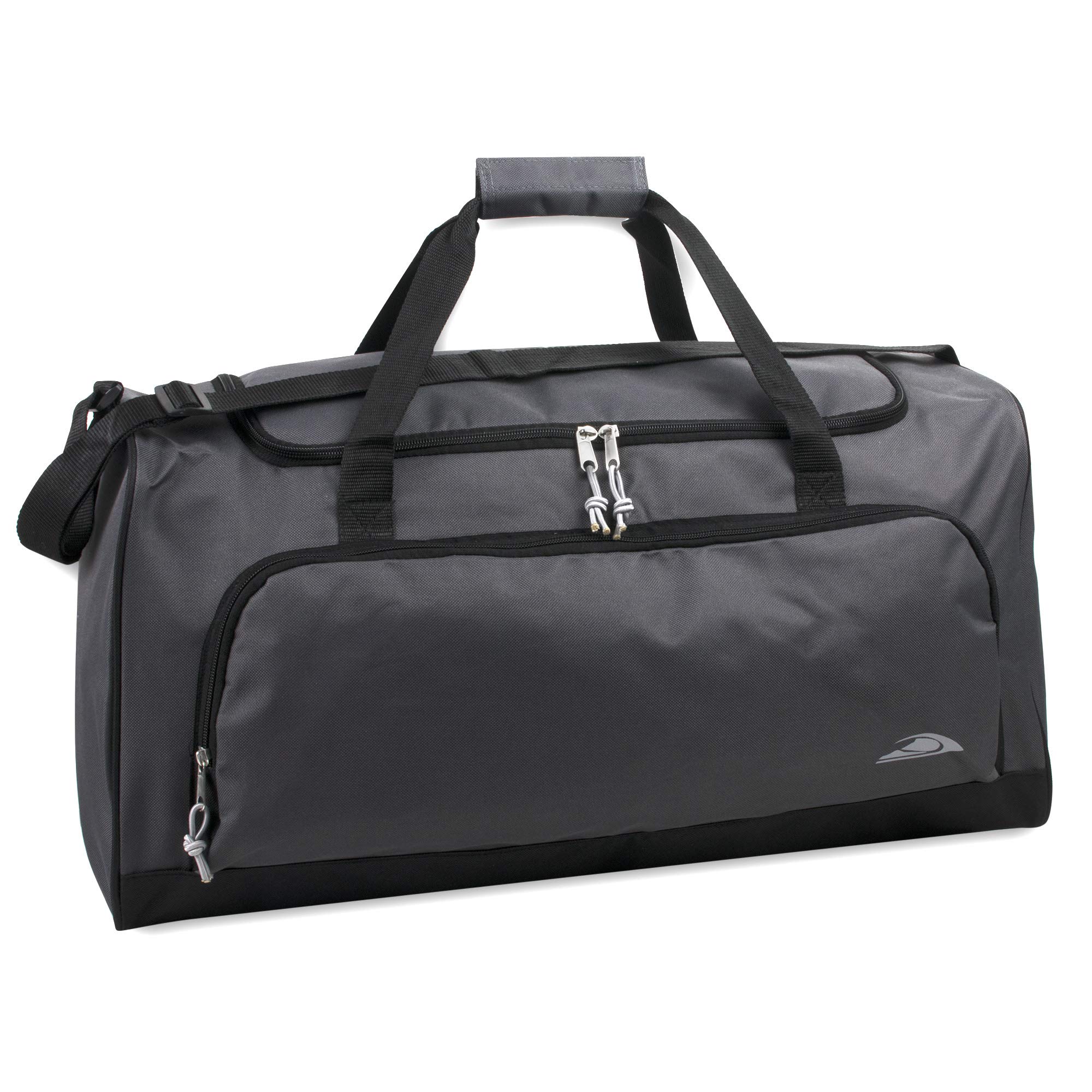Trail makerLightweight Canvas Duffle Bags for Men & Women for Traveling, The Gym, and as Sports Equipment Bag/Organizer (Grey 2)