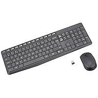 Logitech MK235 Combo Tastiera e Mouse Wireless per Windows, Layout ‎Francese AZERTY