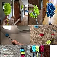 Vista 6 de M-jump cepillo para polvo extensible de microfibras, largo alcance con barra telescópica, 3