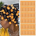 60pcs Perm Rods Set for Natural Hair Cold Wave Rods Hair Rollers for Women\'s Long Medium short Hair Curler Styling DIY Hairdressing ToolsOrange