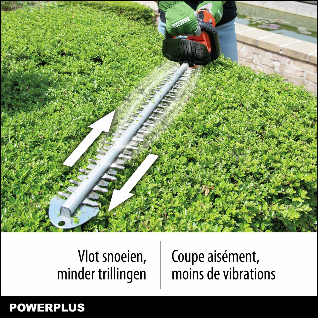 PowerPlus POWDPG7536 POWDPG7536-Cortasetos 40 V 670 mm (Sin Batería)