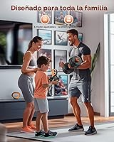 Vista 7 de FEIERDUN Mancuernas ajustables, juego de pesas libres de 20/30/40/45/70/90 libras con conector, juego de mancuernas 5 en 1 que se utiliza como