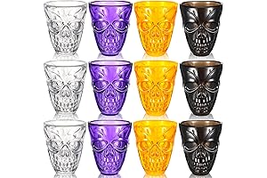 Unbreakable Halloween Skull Shot Glasses