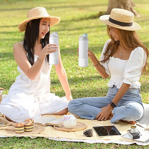 Vista 241 de 2PCS Silicone Water Bottle Boot for Owala 24oz 32oz 40oz, Anti-Slip Protective Sleeve Bottom Bumper Protector for FreeSip, Twist, and Flip Stainless