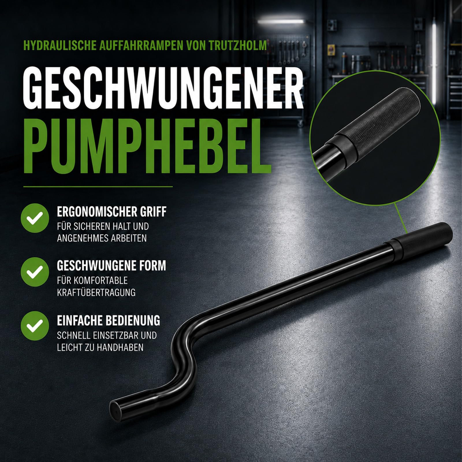 TRUTZHOLM hydraulischer Auffahrbock Auffahrrampe Pkw KfZ Verladerampen Wagenheber höhenverstellbar (2 Stück)