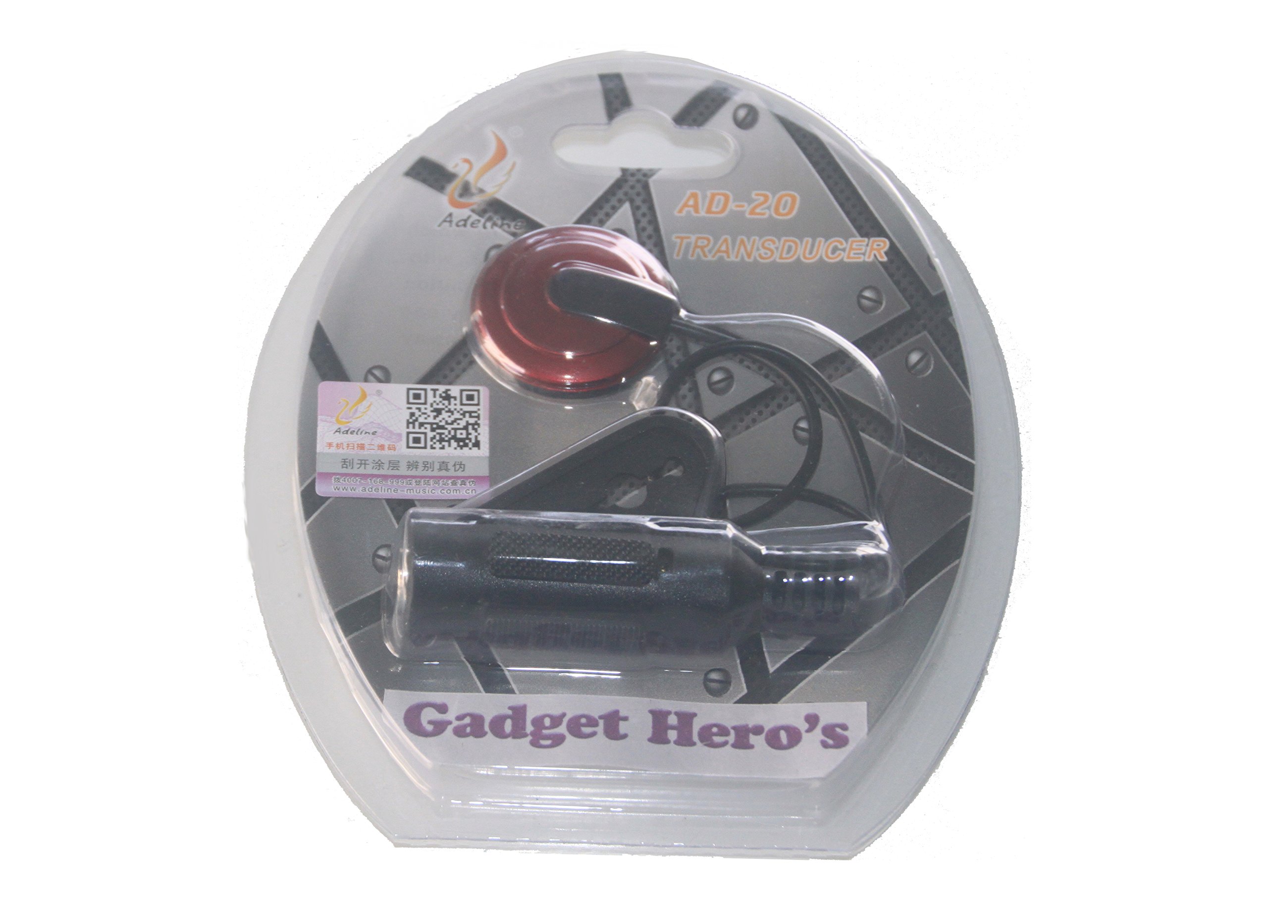 Gadget Hero's Transducer, Acoustic Piezo Tactile Microphone Contact Pickup For Guitar Violin Mandolin Ukulele Banjo. - Image 4 thumbnail
