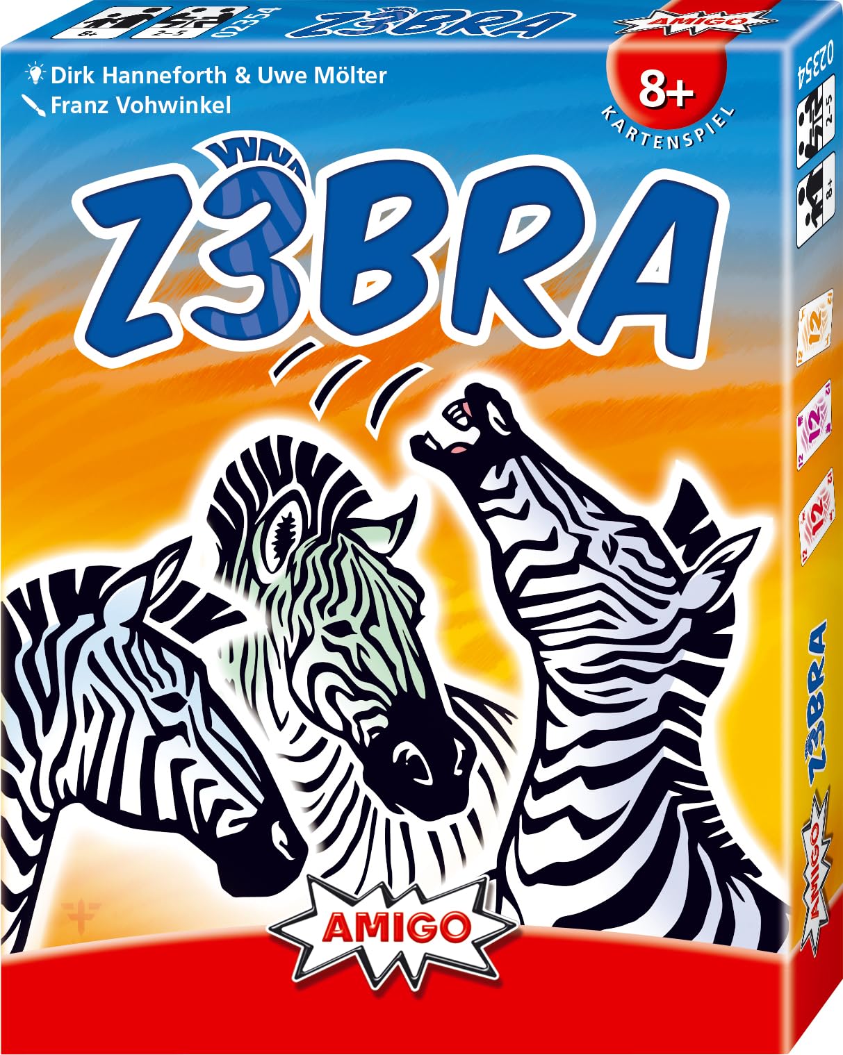 Amazon.com: AMIGO 02354 Z3BRA, Multi-Coloured : Toys & Games