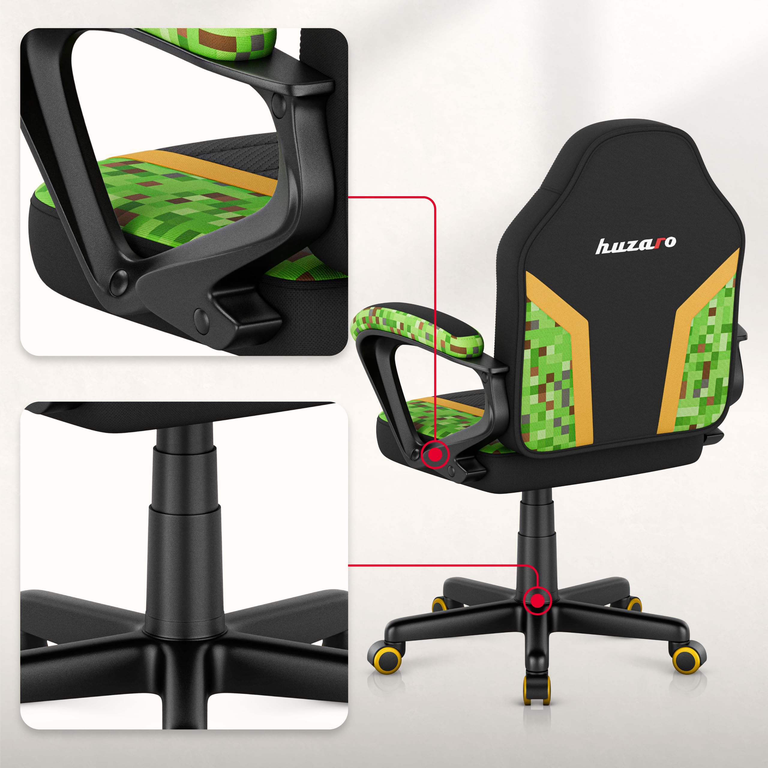 The HUZARO RANGER 1.0 Pink Mesh gaming chair for a child | Store