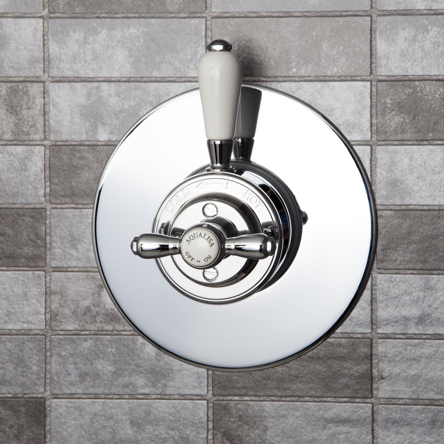 Aqualisa Aquatique Thermostatic Chrome Concealed Shower Valve Brass 500.00.01