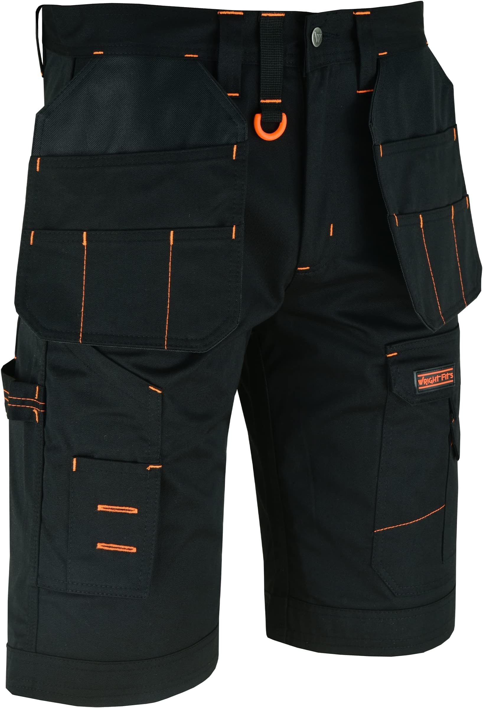 Men Holster Work Shorts - Heavy Duty Safety Combat Cargo Summer Shorts - Multi Pockets - Triple Stitched - Durable Workwear
