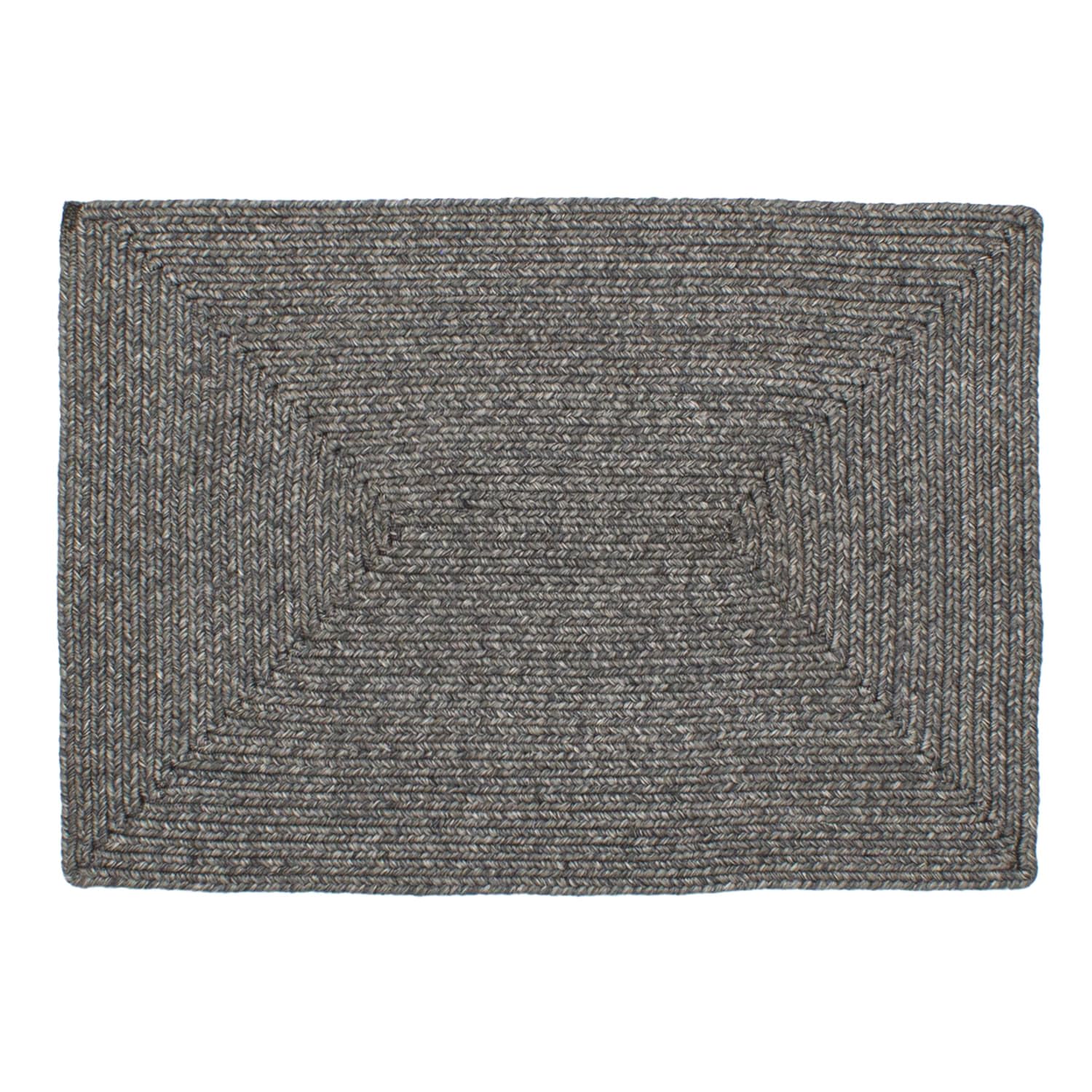 Super Area Rugs Tucson Indoor Outdoor Gray Braided Rug - Washable - Easy Care - Kid & Pet Friendly Rug Gray Mix 2' X 3' Rectangle