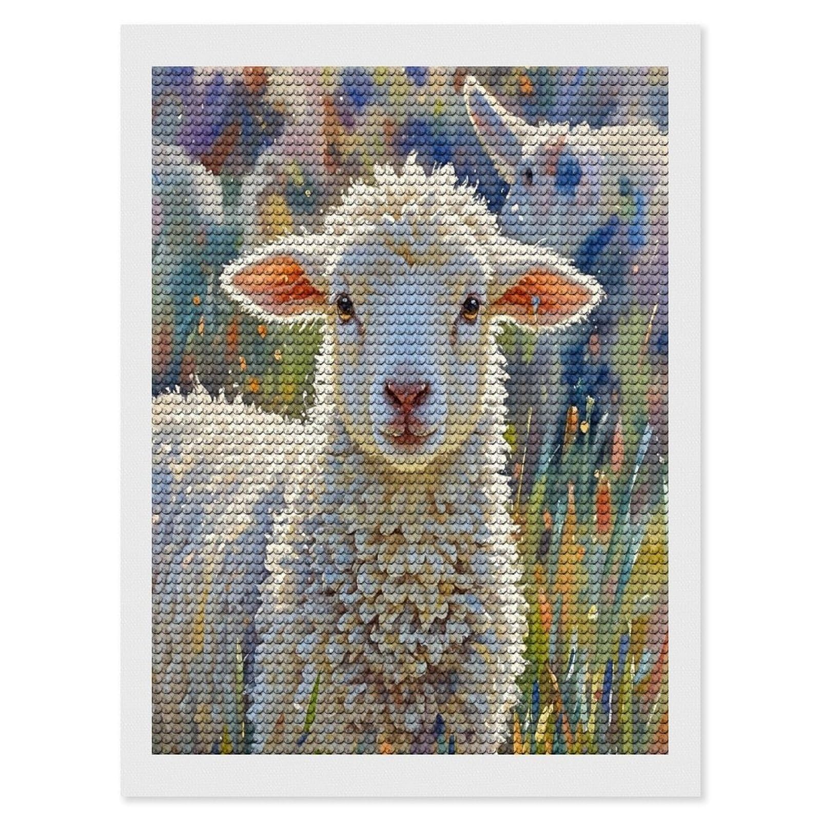 FekiLoot Color Sheep Diamond Painting Kits for Adults Round Paint with Diamonds Pictures Gem Art Painting Kits Personalized Diamond Art Full Drill for Beginners Home Wall Decor