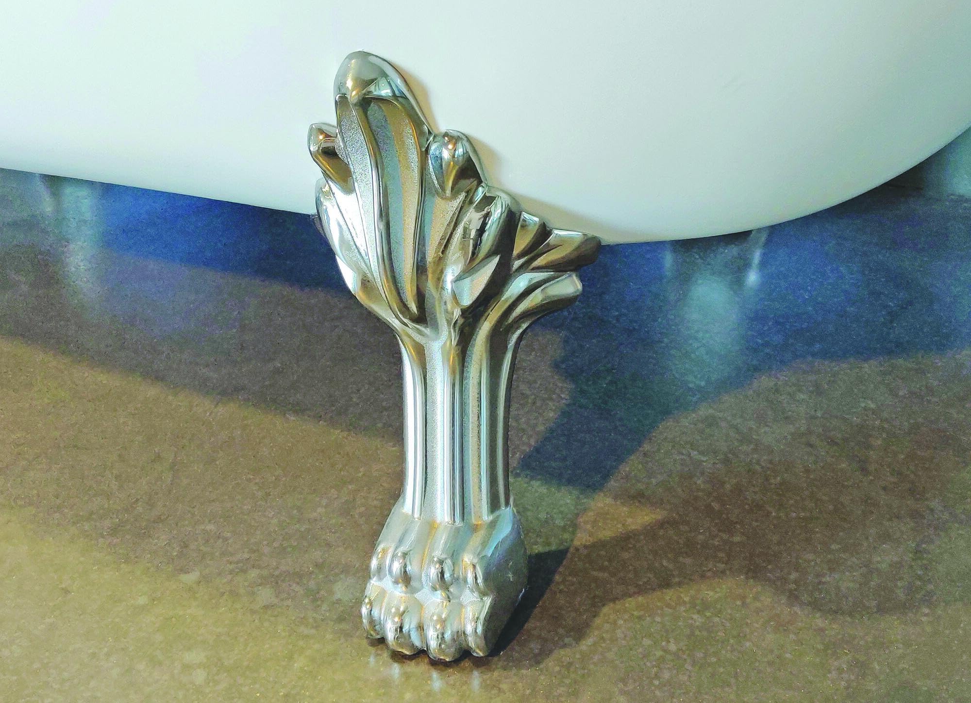 Vasca RETRO 1900 - vasca freestanding con zampe di leone - stile vittoriano - 170x75cm - Acrilico - rinforzato spessore 12mm bianco - Capacità 110L - Sifone incluso - Senza rubinetteria