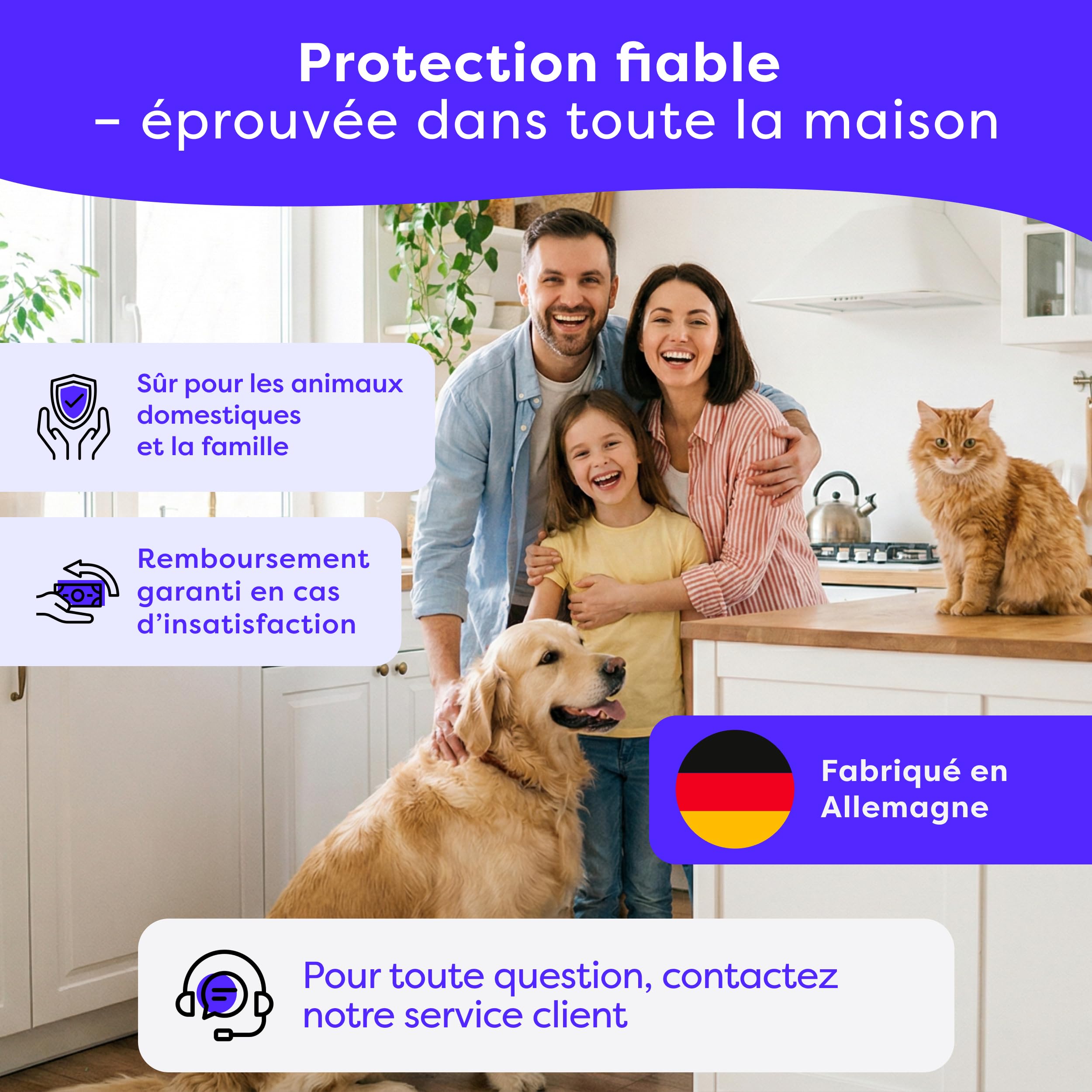 Wolkenfeld Piège à Mites Alimentaires x10 – Anti Mites Alimentaires Phéromone – 10 Pièges – Made in Germany