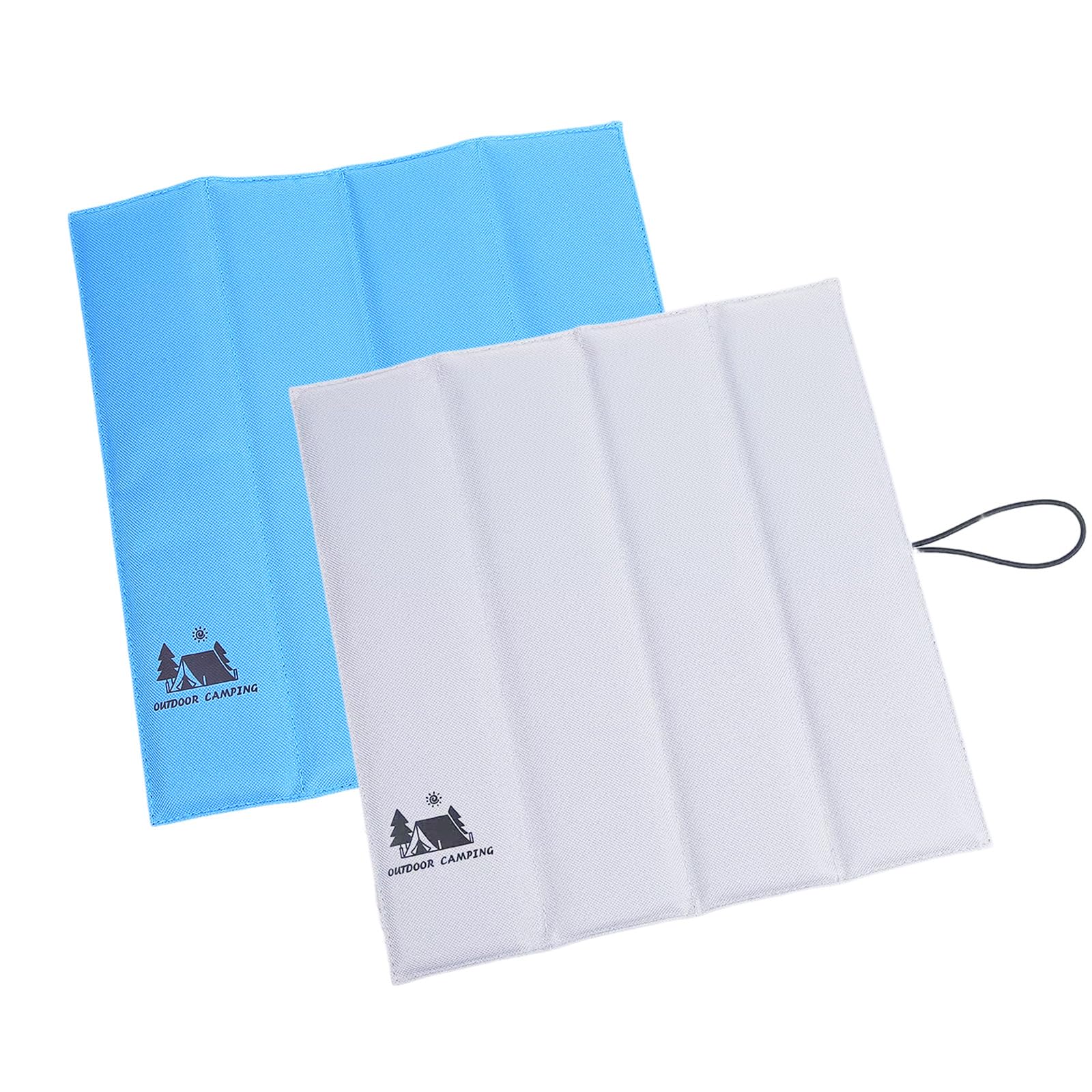 YFaith Lot De 2 Tapis D'Assise Pliables Outdoor - Coussin Camping Oxford Imperméable Avec Élastique