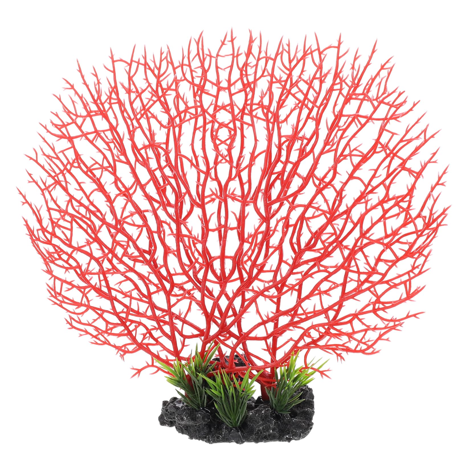 Simulated Coral Ornaments Fish Bowl Decorations Indoor Decor Plant Indoor Fake Plants Decor Coral Sushi Plate Decorations Dinning Table Decor Red Artificial Cold Cuts Plastic