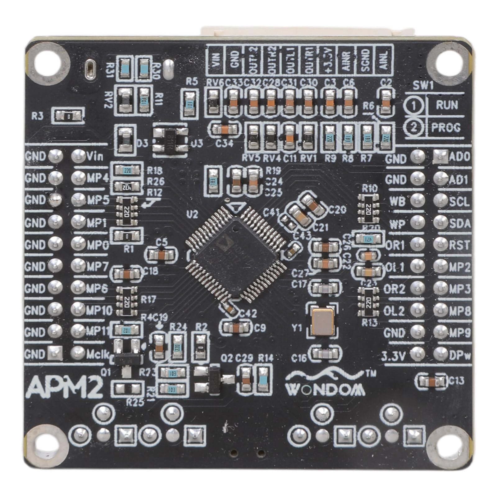 Placa de procesador de Sonido ADAU1701 2.1 DSP de múltiples Canales con calibración de Filtro FIR y compatibilidad con interfaces XLR/Módulo de preamplificador de Sonido Digital Profesional
