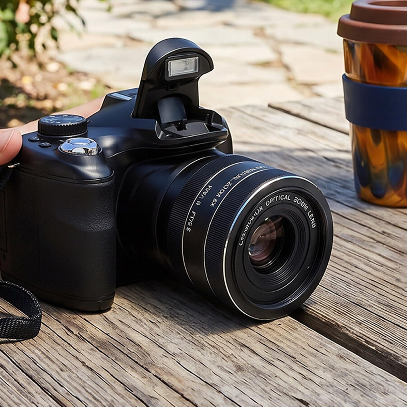 WiFi Cámara Digital 8K 75MP con Pantalla HD de 3 Pulgadas, Zoom 40x, Cámara Lenta, Lapso de Tiempo y Efectos de Filtro, Portátil, para Fotografía Vlogging