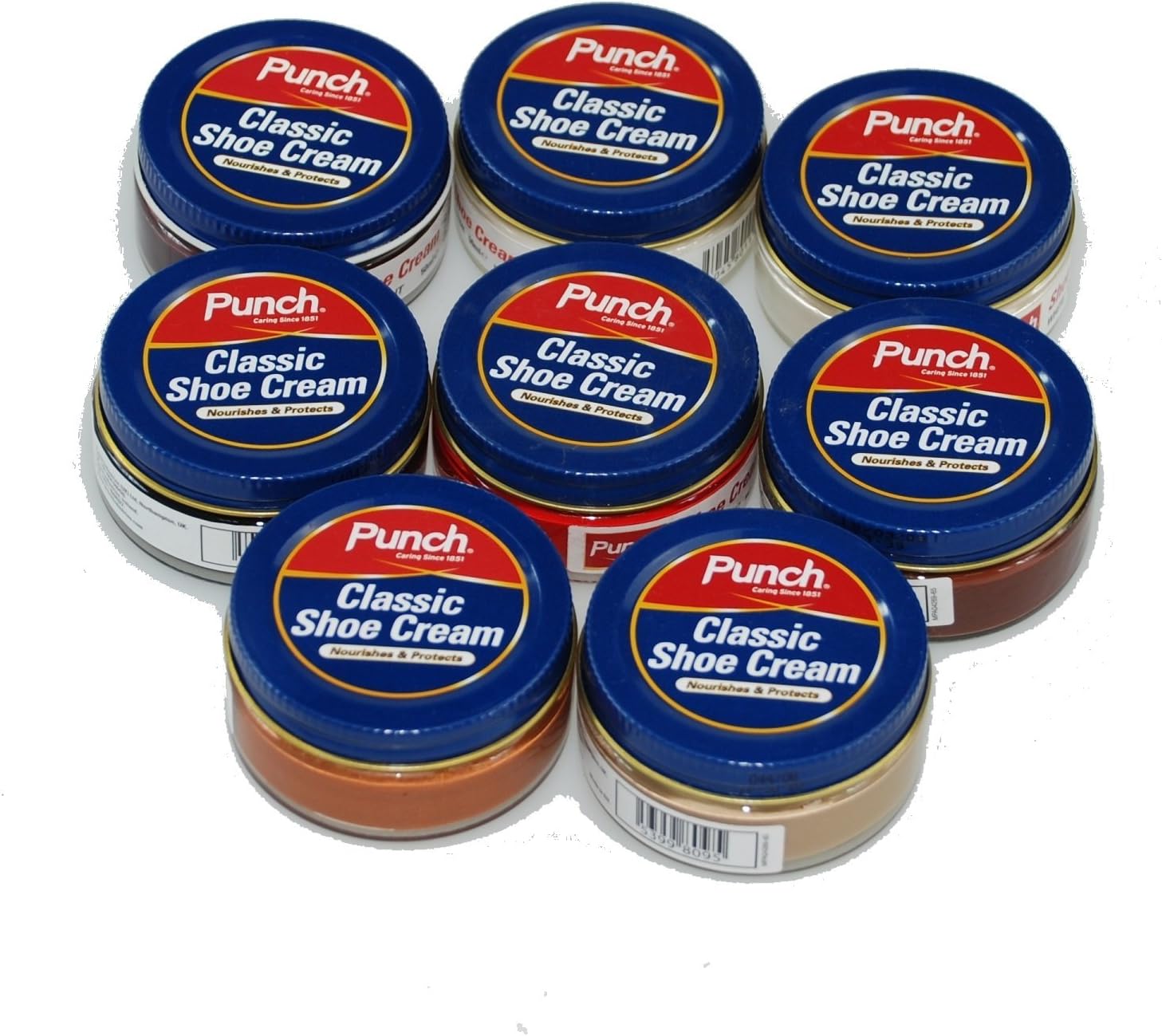 Punch® Classic Shoe Cream Leather Cream and Shoe Polish Cream for Smooth and Grained Quality and Prestige Shoes Treatments & Polishes 50ml (Caring Since 1851) (Chestnut)