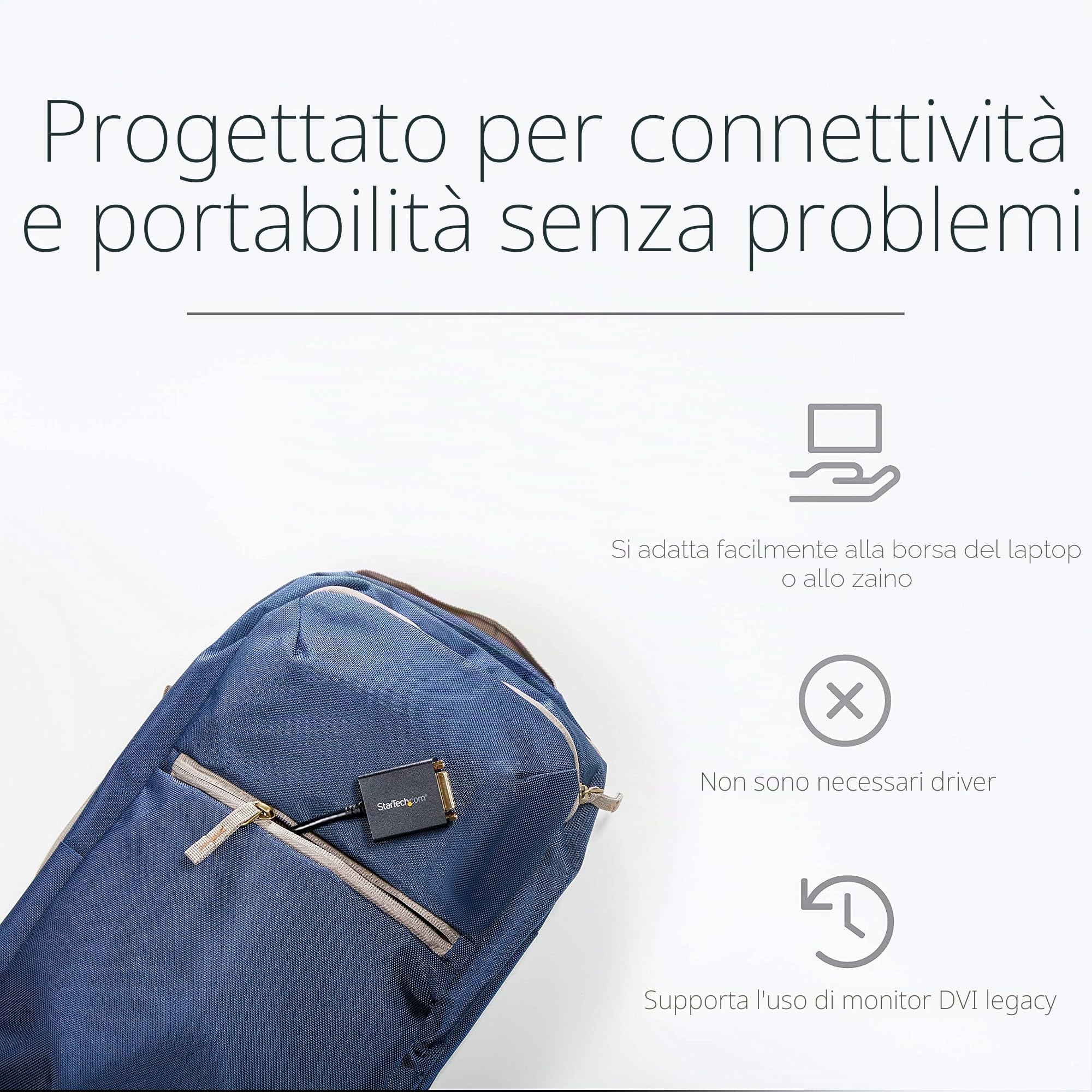StarTech DP2DVI2 Adattatore Convertitore Video DisplayPort a DVI