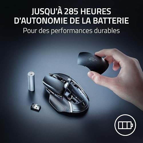 Razer Basilisk V3 X HyperSpeed - Mouse wireless da gaming personalizzabile (9 comandi personalizzabili, HyperSpeed Wireless e BT, Sensore ottico avanzato 5G da 18K, Tecnologia Chroma RGB) Nero - 5