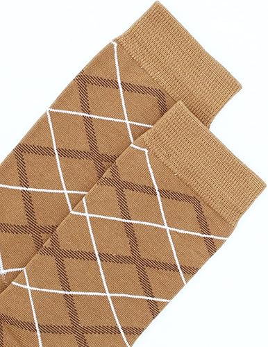 Miniatura 6 de TOEJYJ Calcetines de vestir divertidos para hombre, paquete de calcetines casuales divertidos, coloridos calcetines de algodón a rayas, talla 10-13