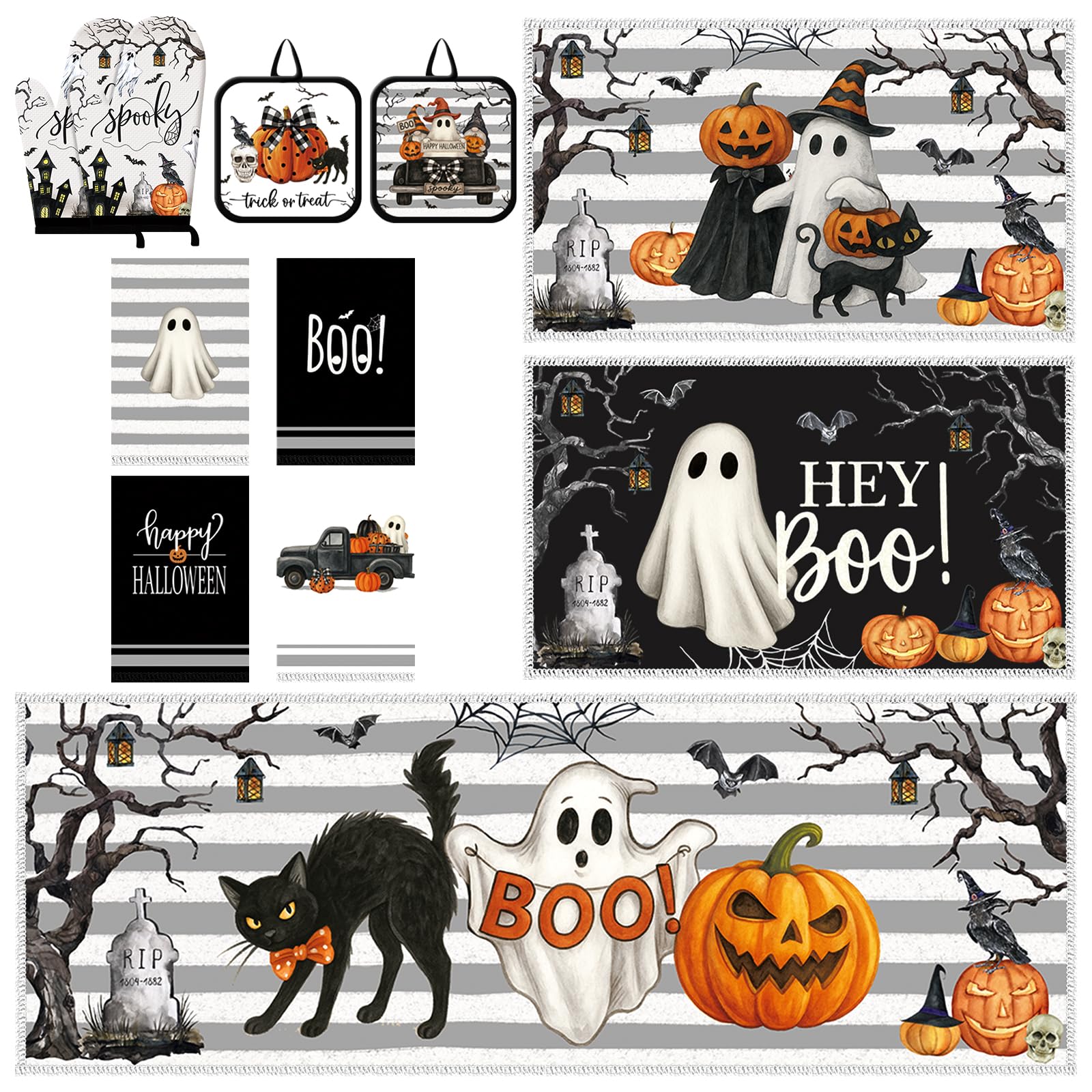 Photo 1 of Teenyyou 11 Pcs Halloween Kitchen Decor Set