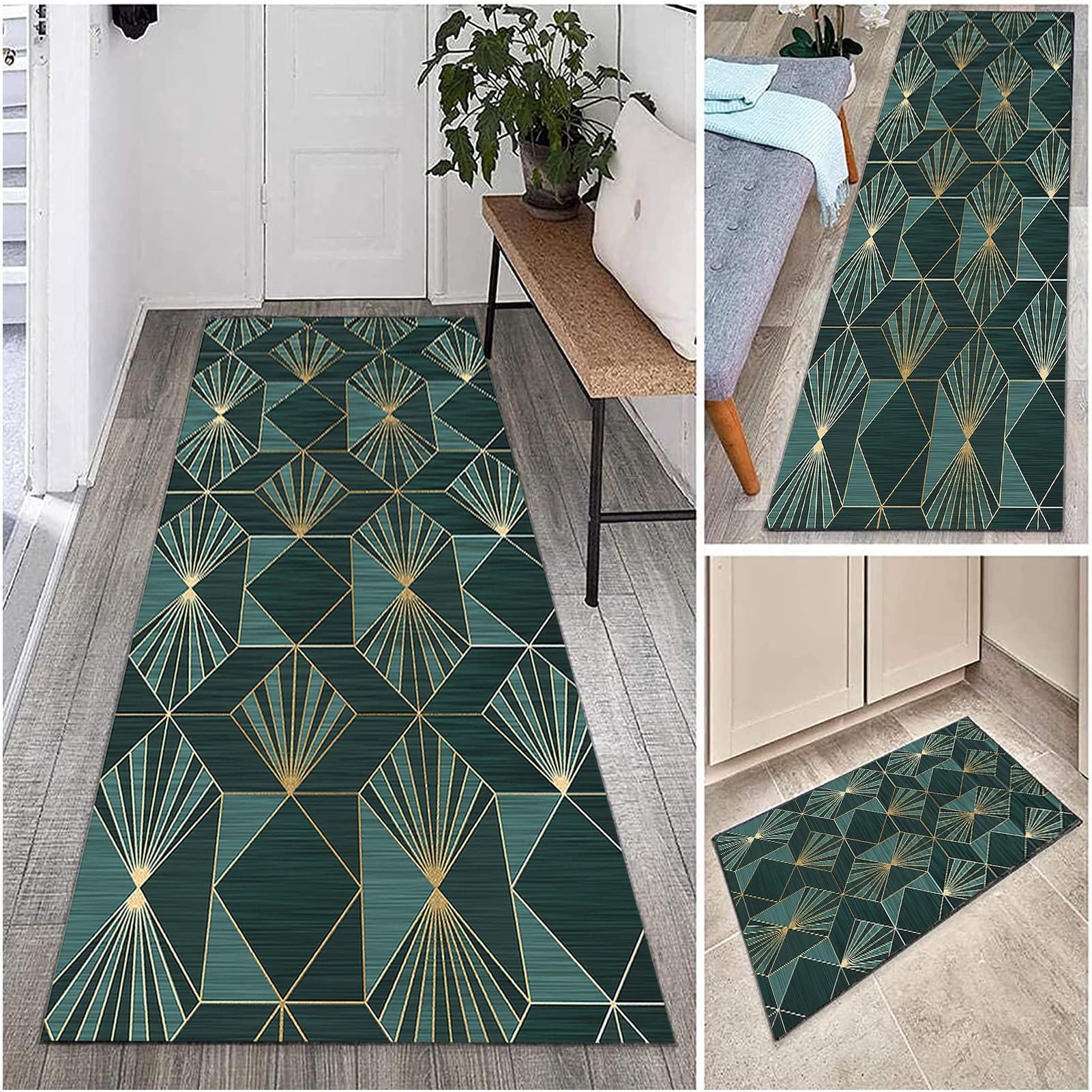 Tapis de couloir lavable et ultra antidérapant de 4,5m de long