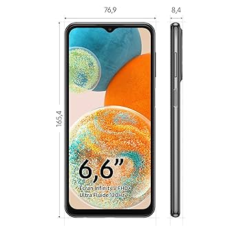 Samsung Galaxy A23, Téléphone Mobile 5G 128Go Noir, Carte