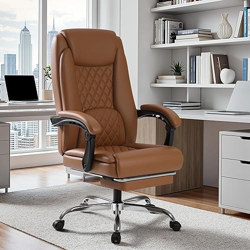 Miniatura 6 de Homall Silla ejecutiva de oficina en casa con soporte lumbar, silla de oficina ergonómica ajustable de respaldo alto, silla de oficina reclinable