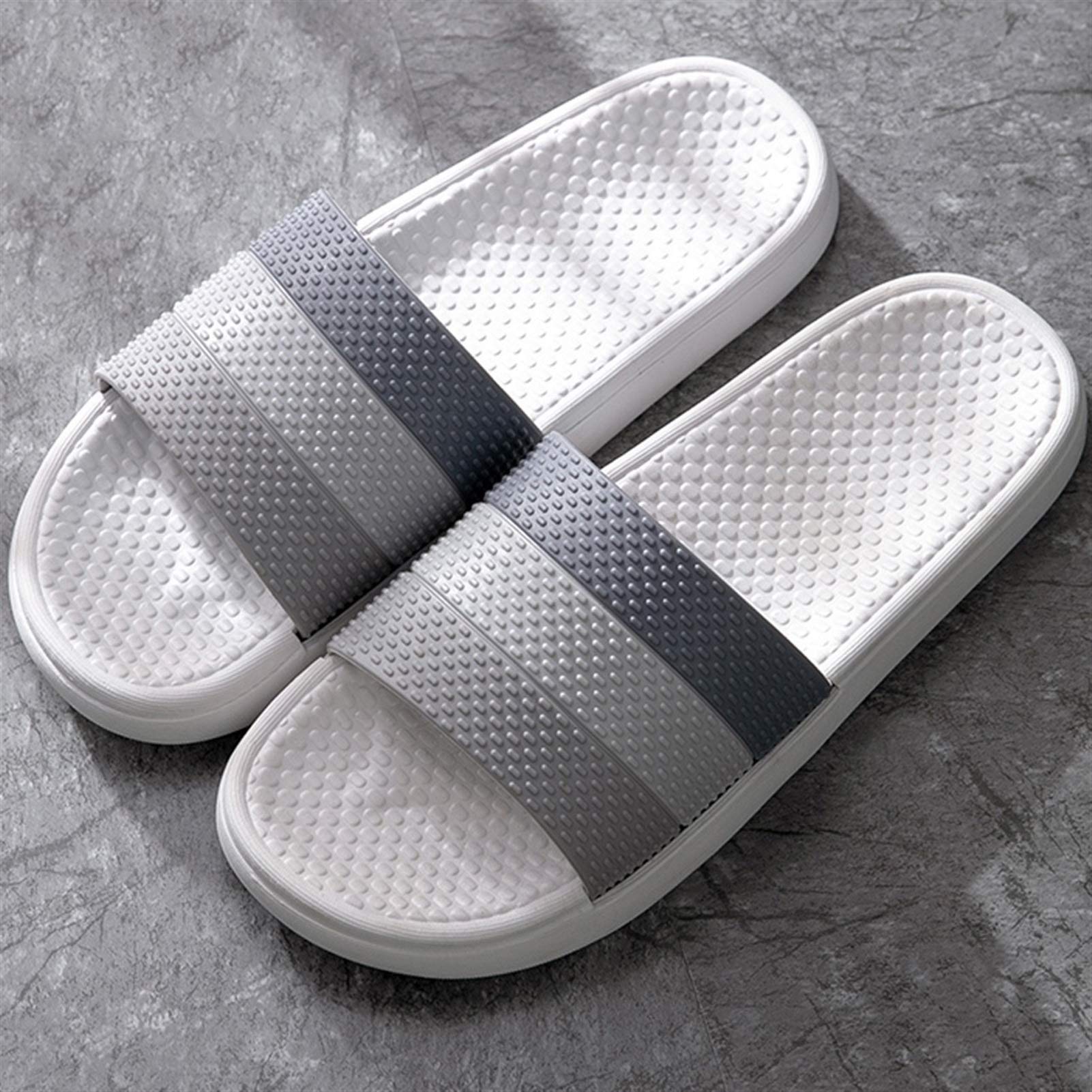 Zapatillas Baño Masaje Slipper Slipper Beach Slippers Lightweight Women and Men's PVC Slippers Sandalias de Ducha Sandalias Piscina Chanclas(B,40-41)