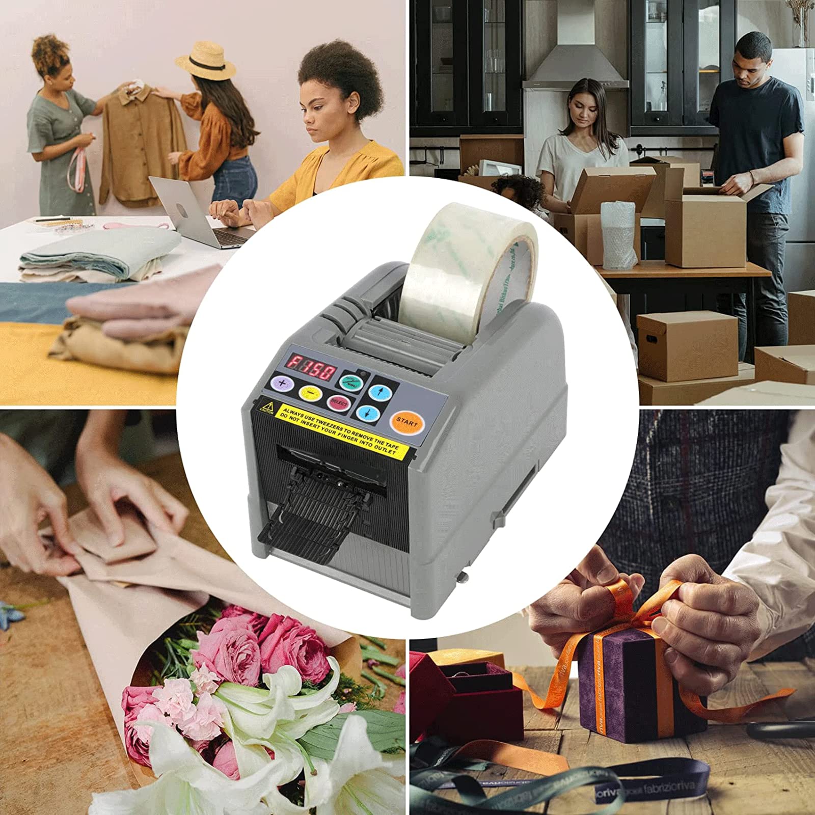 Amazon.co.jp: 電気テープカッター自動テープ切断機、自動テープ