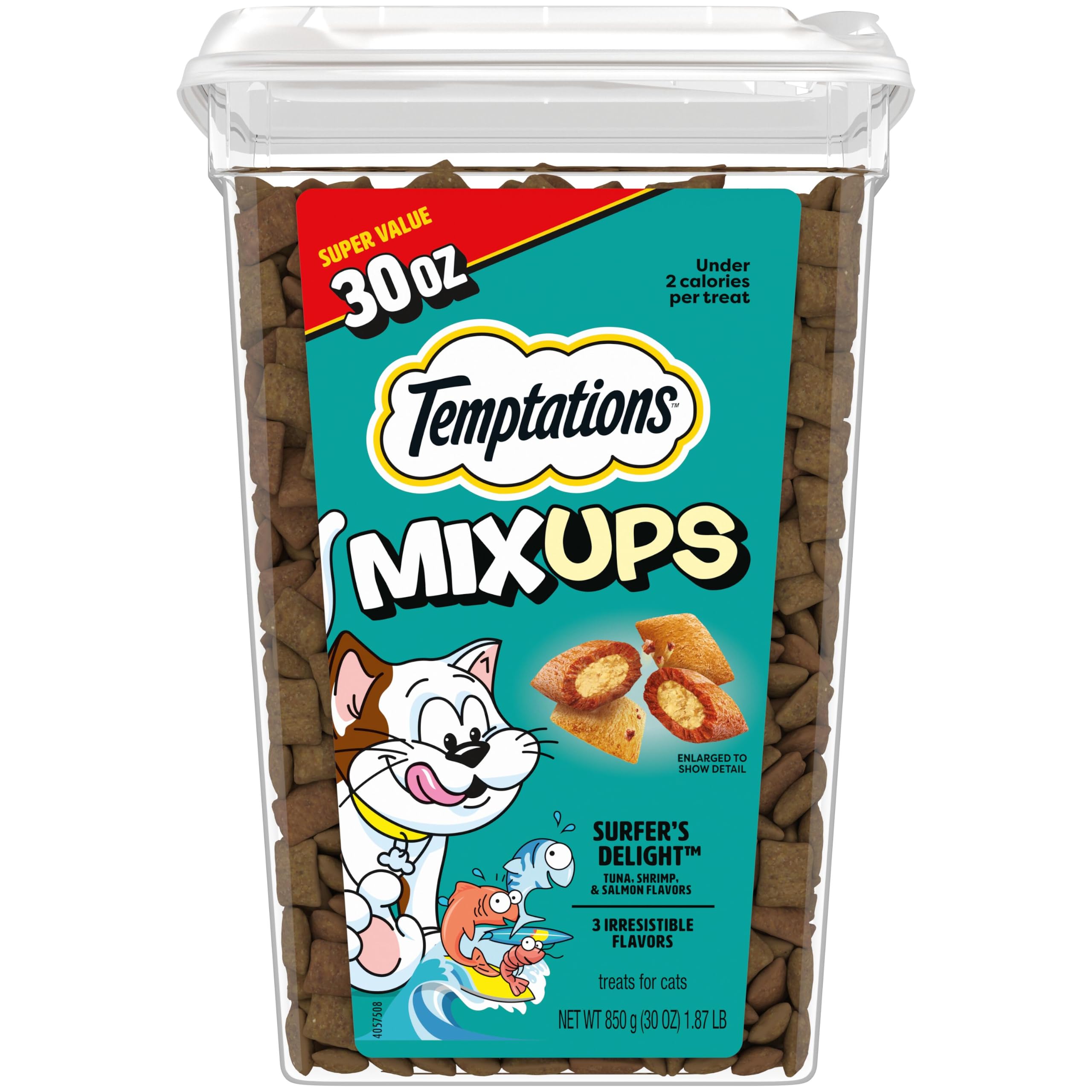 Temptations MixUps Crunchy Cat Treats, Surfer's Delight, 30 oz