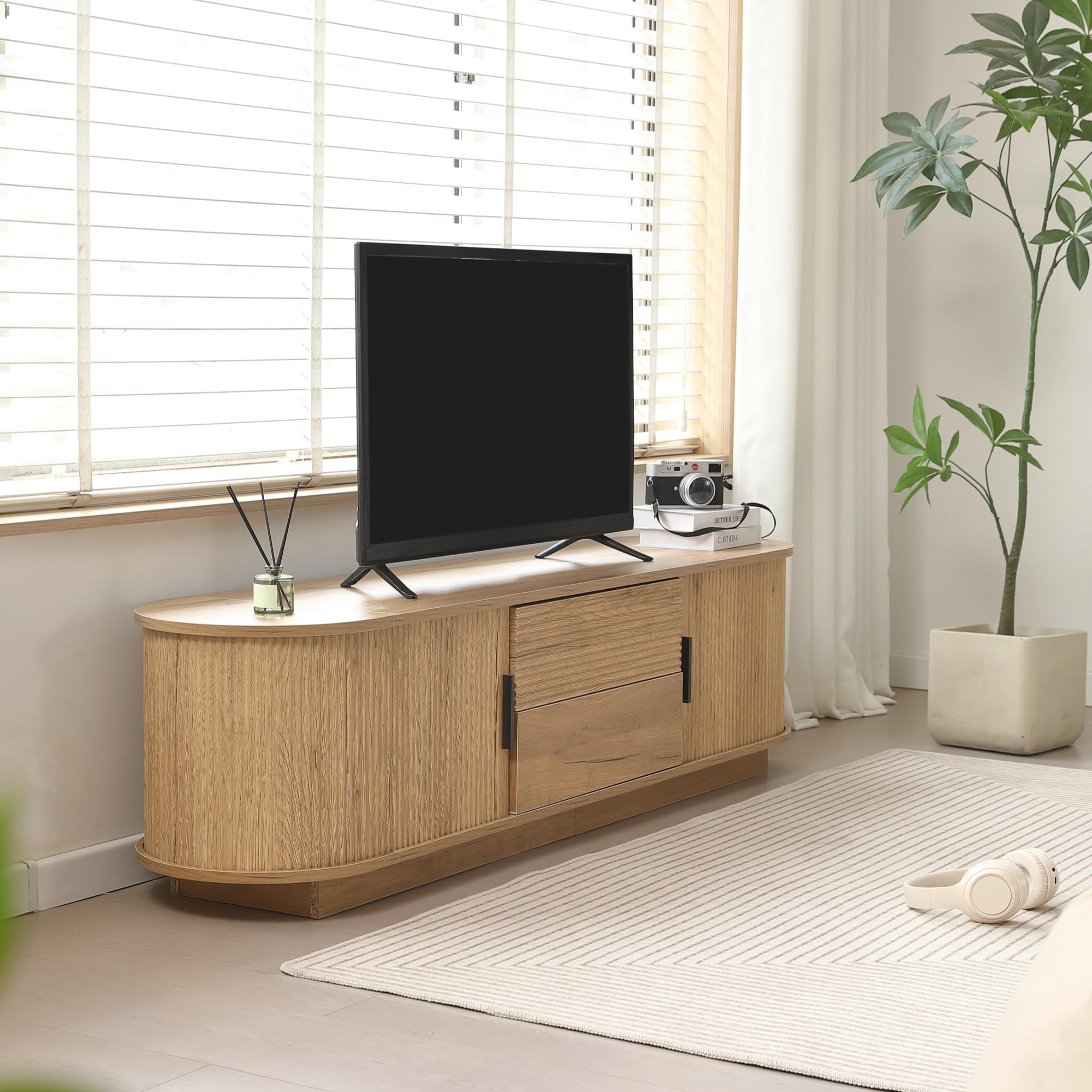 Amazon｜北欧デザイン テレビボード 幅120/150/180cm ロータイプ 収納