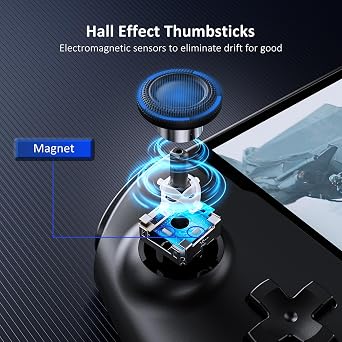 NexiGo ホール効果グリップコン ドリフトなし、デッドゾーンなし ホールセンシングジョイスティック付き Nintendo Switch/Switch OLED用 人間工学ハンドヘルドモード 6軸ジャイロ マッピング機能 ブラック