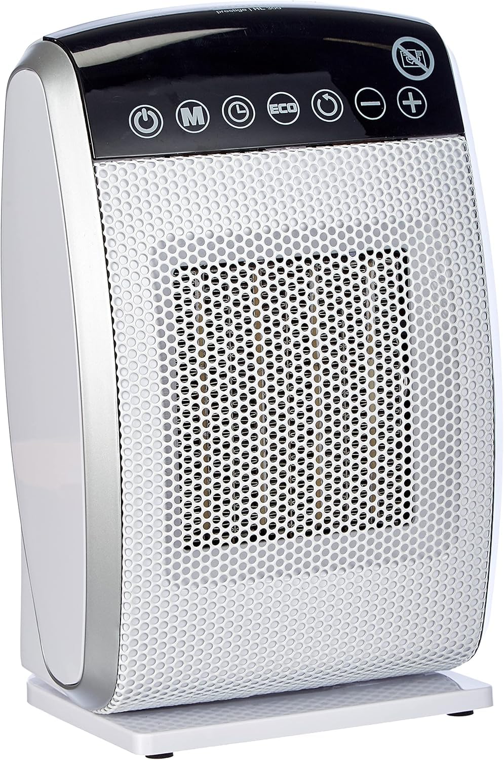 Fakir - Termoventilatore ceramico Prestige HL 300, 1 pezzo, bianco super lucido/Argento, 6257006