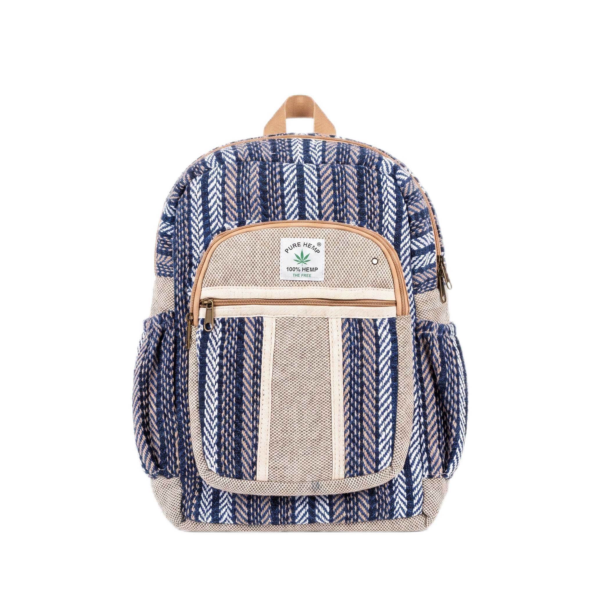 Backpack, 100% Organic Hemp, 14 * 12 * 4 Inch | Hemp Travel bag | Travel bag | Hemp fashion-image-34