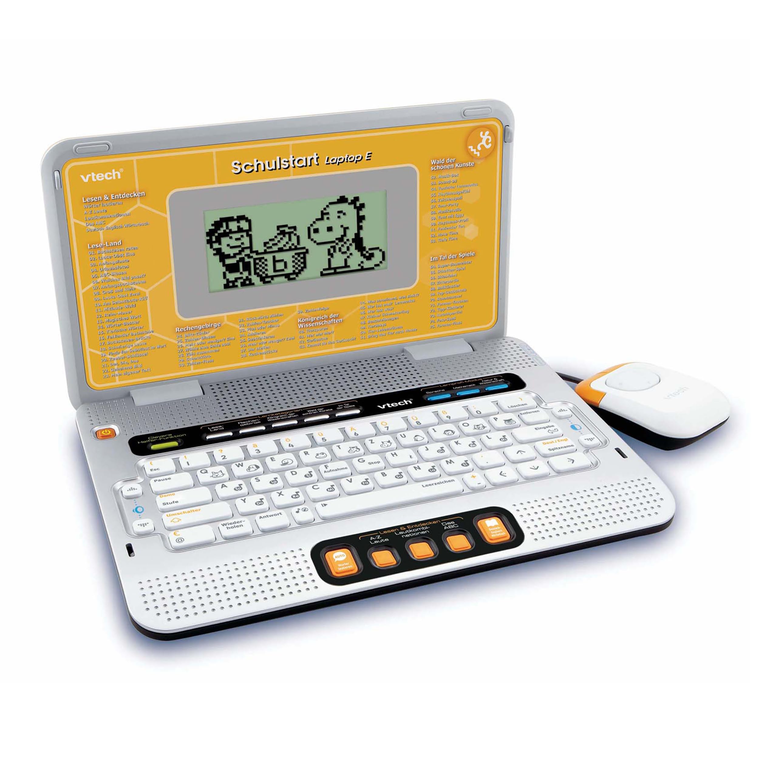 Schulstart Laptop mit Tragetasche - Zweisprachig Deutsch Englisch