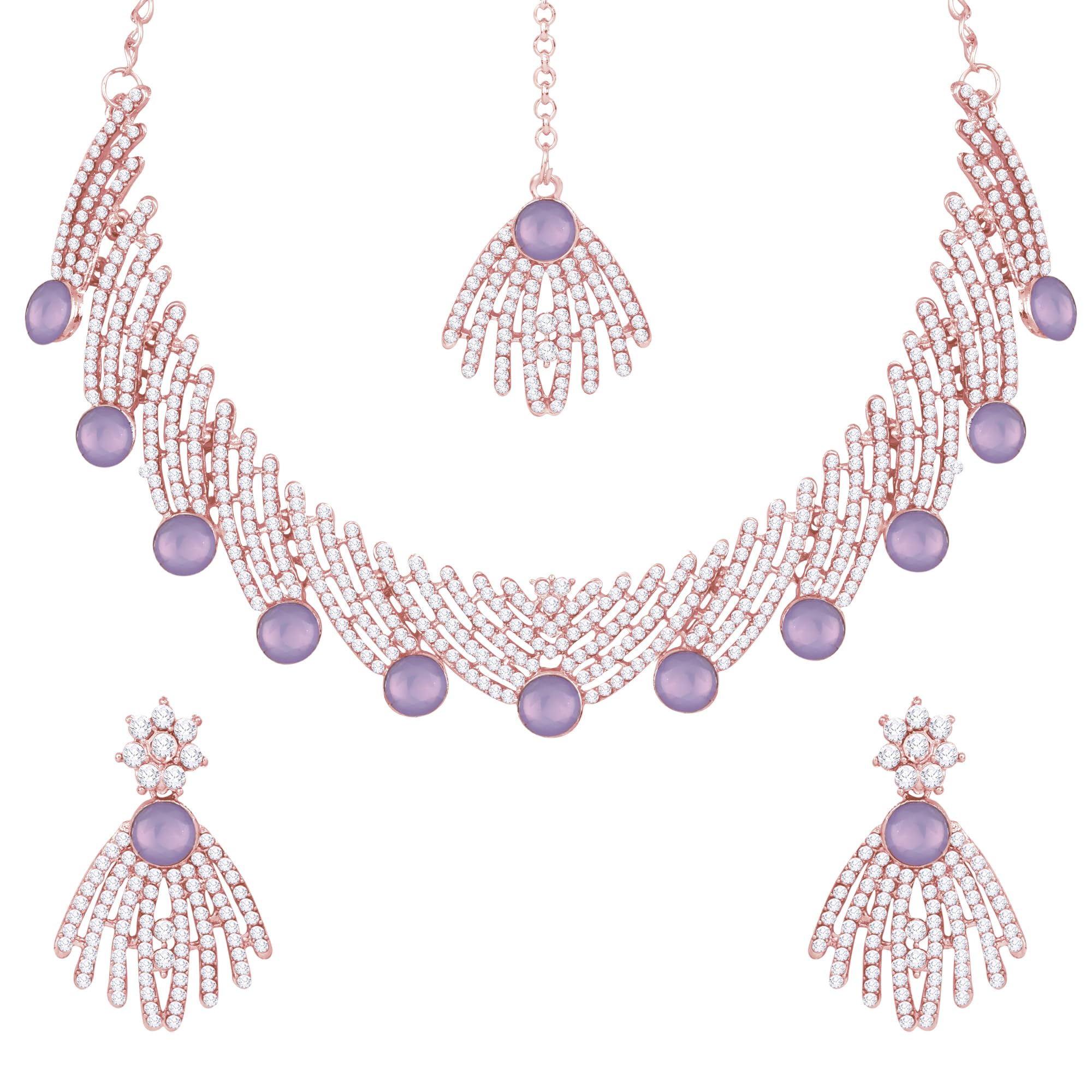 See full amazon price history chart for Atasi International Gold Plated Purple Crystals Ad Diamond Necklace Set With Earrings And Maang Tikka, Suitable For Bridal, Wedding, Party (Pu5865, Womens) Atasi International Gold Plated Purple Crystals Ad Diamond Necklace Set With Earrings And Maang Tikka, Suitable For Bridal, Wedding, Party (Pu5865, Womens) (B0CSXCBDMR) Amazon Price History, Amazon Price Tracker