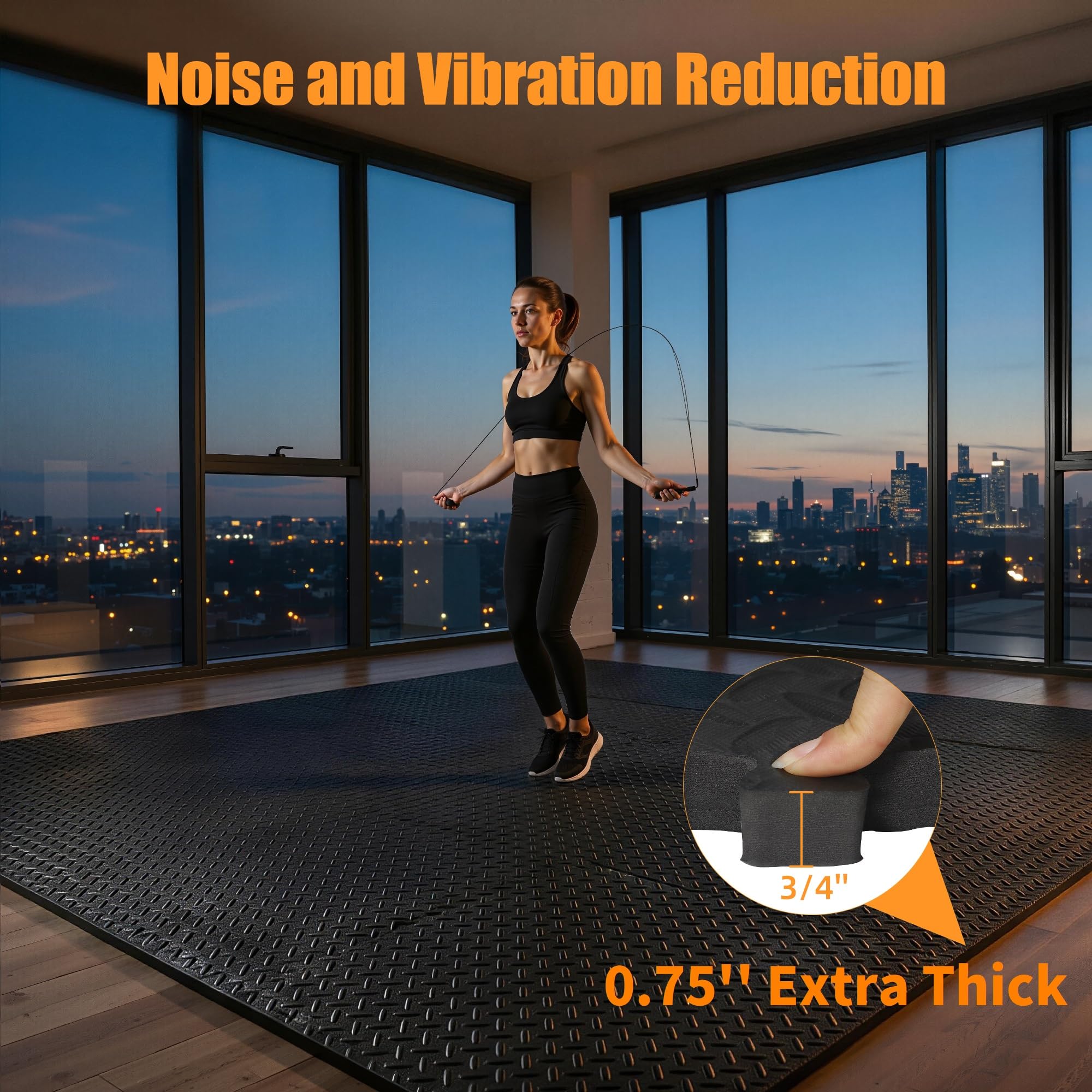 Amazon.com: ZENY Puzzle Exercise Mat, 0.75'' Thick EVA