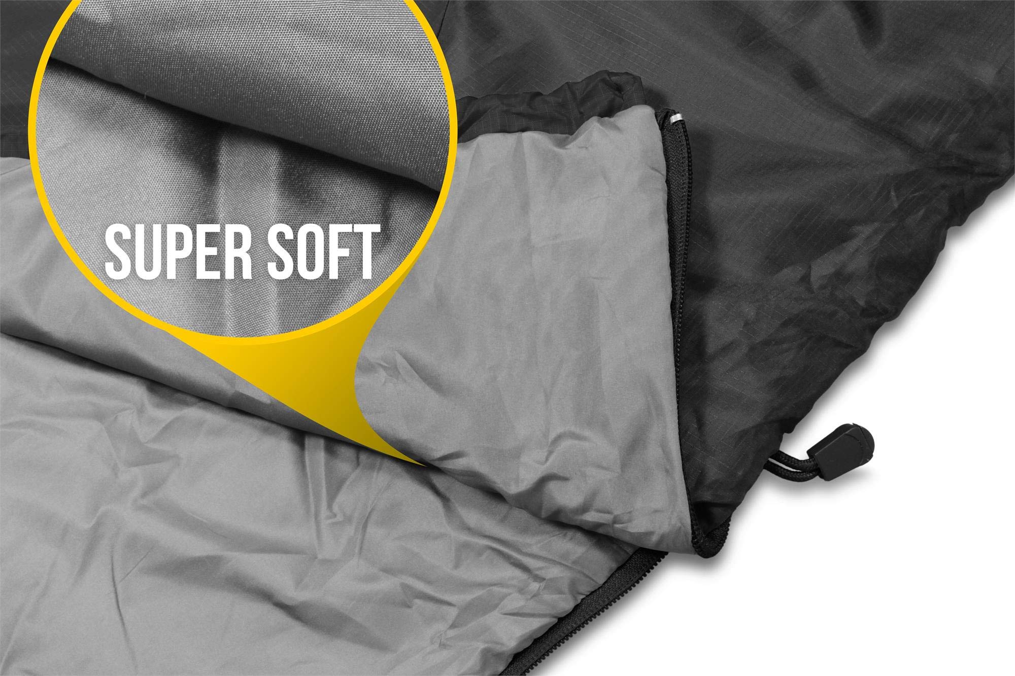 normani Ultralight Schlafsack Runty KOMPAKTE GRÖßE! 3D Mikrofaser Microtech Füllung, wasserdichter Sommerschlafsack