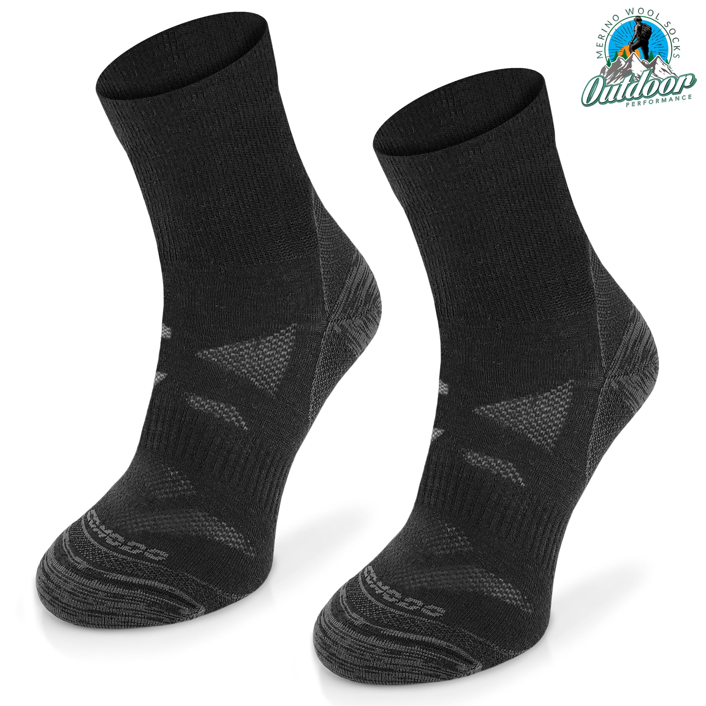 Comodo Technical Socks - Skarpety Termoaktywne - Wełna Merino 65% - Trekkingowe, do Aktywności, Krótkie, Lekkie, Oddychające