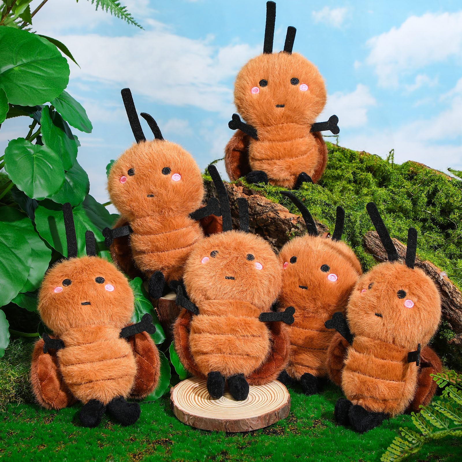 Snapklik.com : 8 Pcs Cockroach Stuffed Animal 8 Inches Plush Cockroach ...