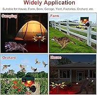 Vista 7 de Luces de alarma de seguridad con sensor solar para exteriores, detector de movimiento de 360°, luz estroboscópica intermitente, lámpara de Rojo 1
