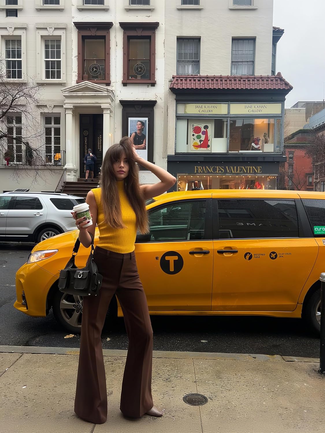 v28 Women Sleeveless High Neck Turtleneck Stretchable Knit Sweater Top - Image 3